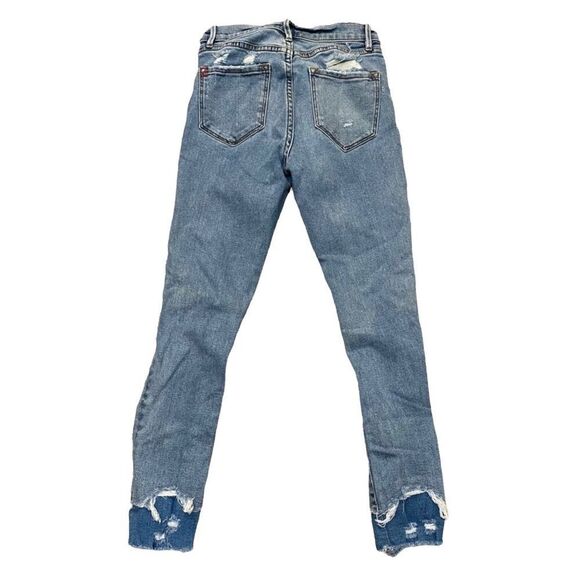 Urban Outfitters Jeans BDG Twig Crop High-Rise Skinny Blue Double Vision - Picture 4 of 15